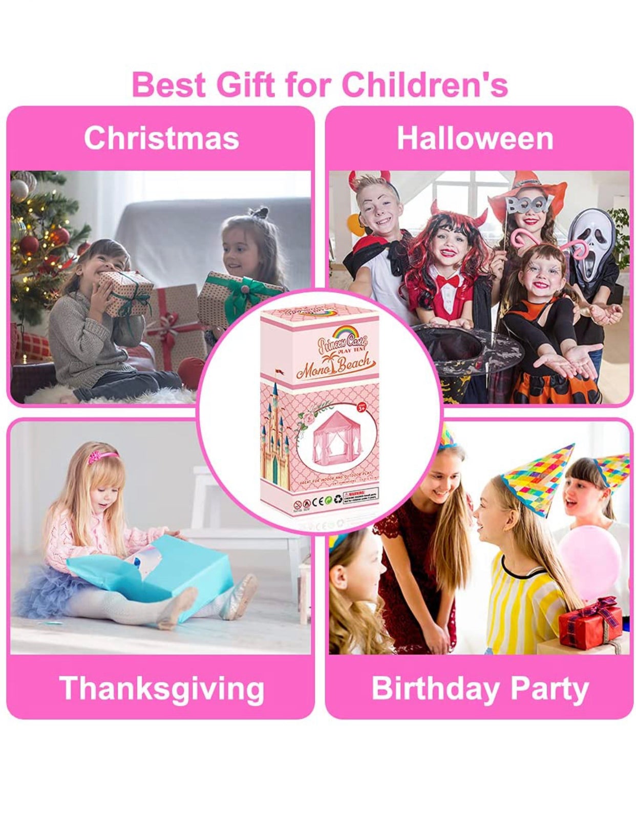 Girls Large Playhouse Kids Castle - Christina’s unique boutique LLC