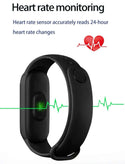 Blood pressure monitoring oval smart watch