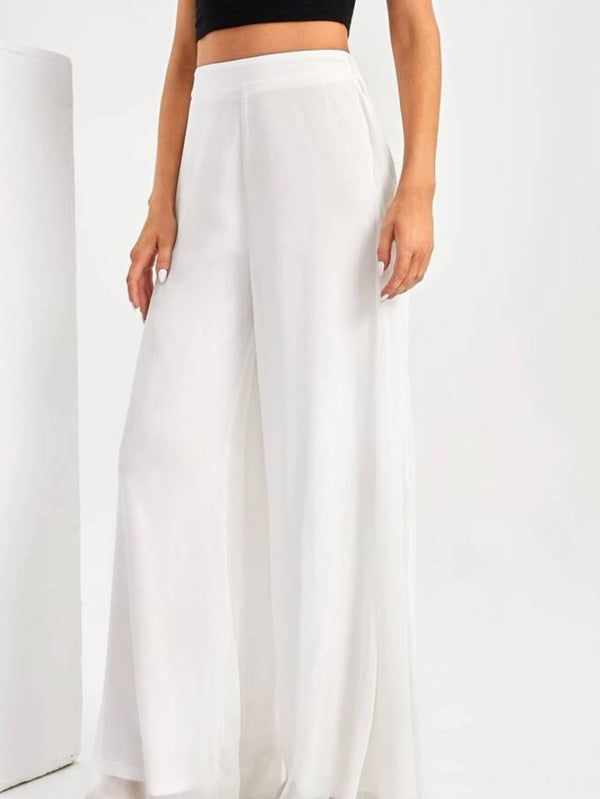 Tall high waist wide leg pants