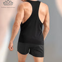 Men’s ombré print sports tank top with shorts - Christina’s unique boutique LLC