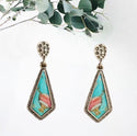 Geometric drop earrings