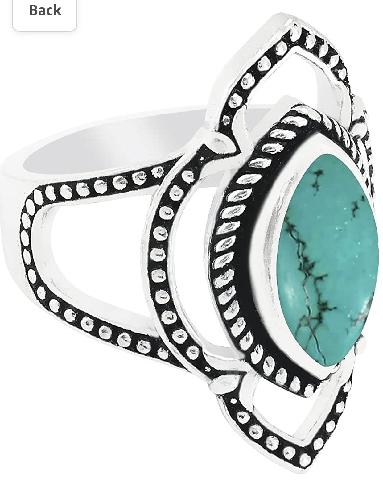 Sterling Silver Plated Genuine Gemstone solitaire ring