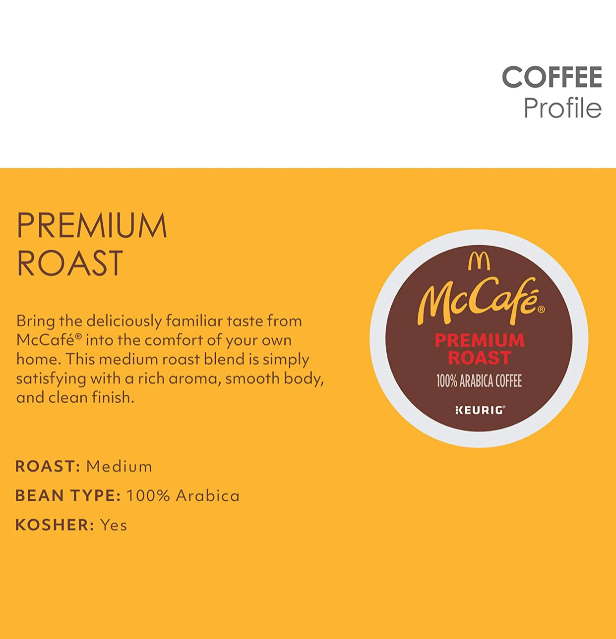 McCafe Premium Medium Roast K-Cup Coffee Pods (32 Pods)