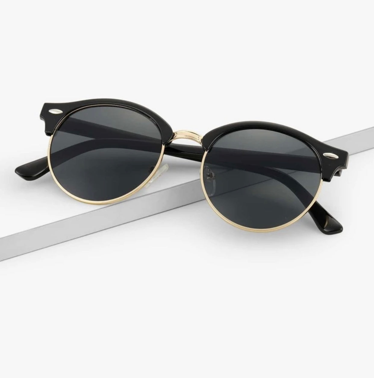 Men’s round frame sunglasses - Christina’s unique boutique LLC