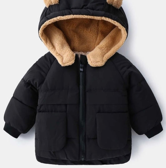 Toddler Boys Plaid Button Through Overcoat