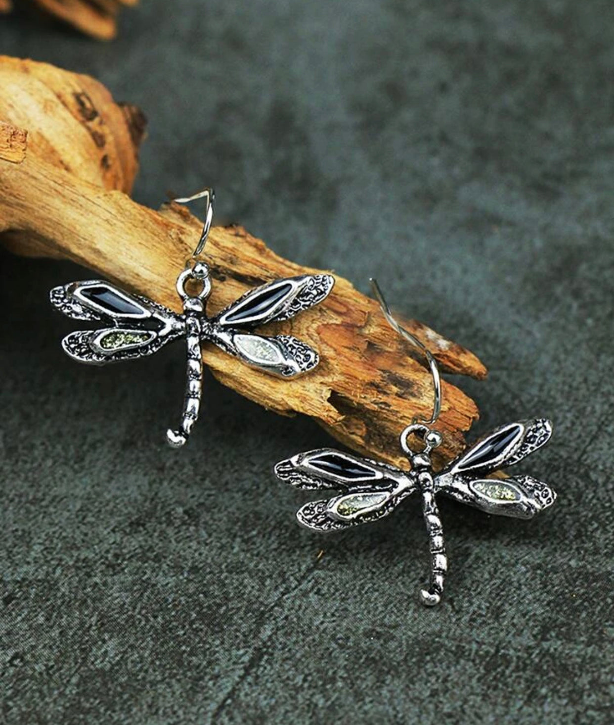 Silver plated dragonfly earrings - Christina’s unique boutique LLC