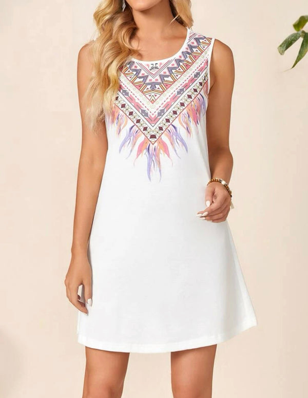Geo print tank top