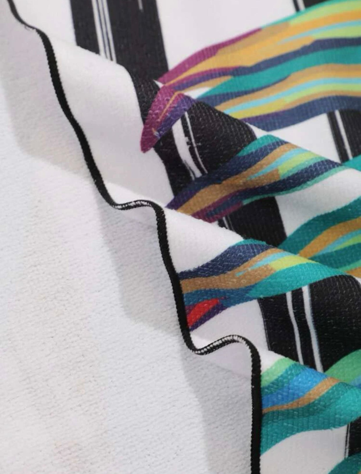 Plant print beach blanket