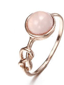 Pink moonstone wrapped ring. - Christina’s unique boutique LLC