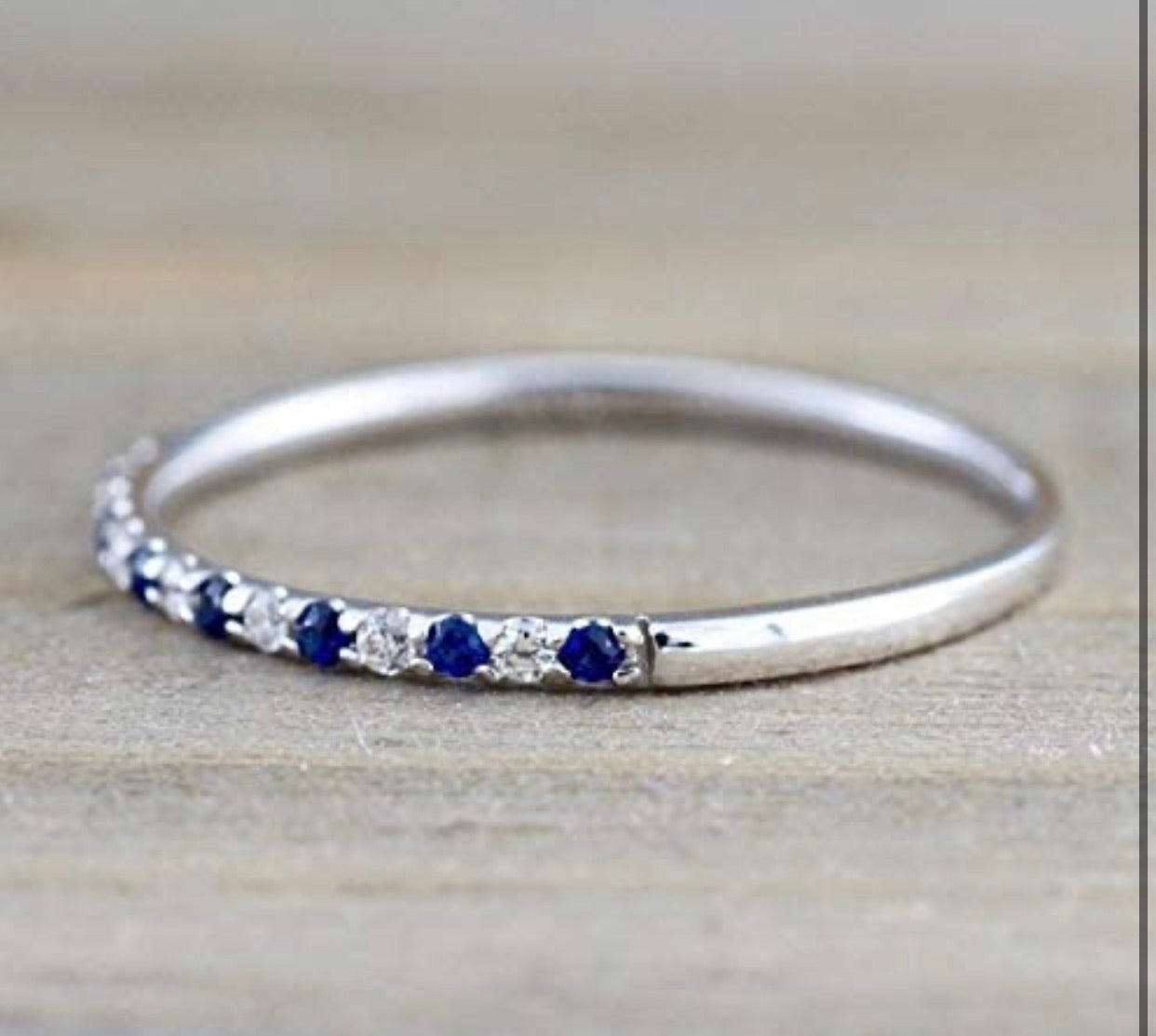 Exquisite 925 Sterling Silver with Platinum Over 0.15Ct ring. - Christina’s unique boutique LLC