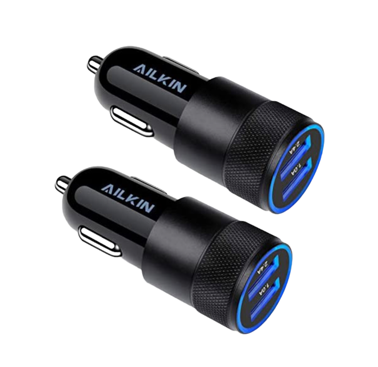 Car Charger, [2Pack] Fast Charge Dual Port USB Lighter Adapter