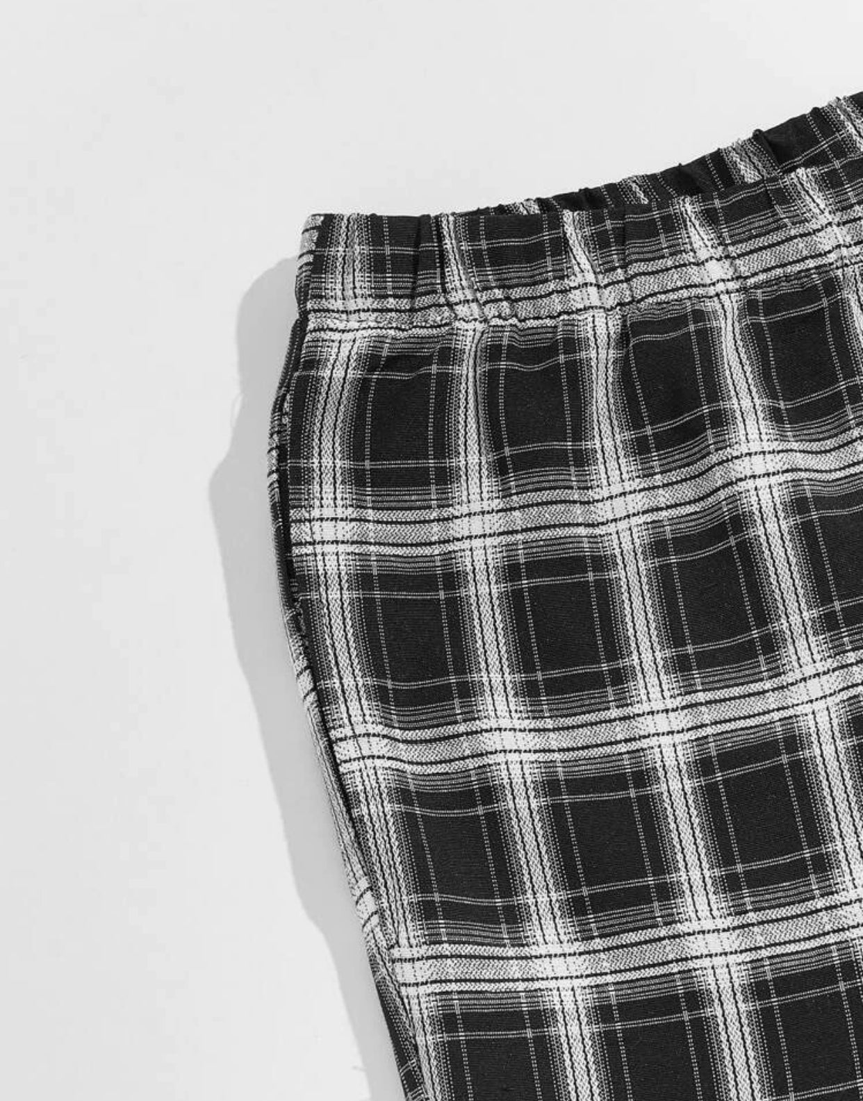 Men’s extended size plaid lounge pants
