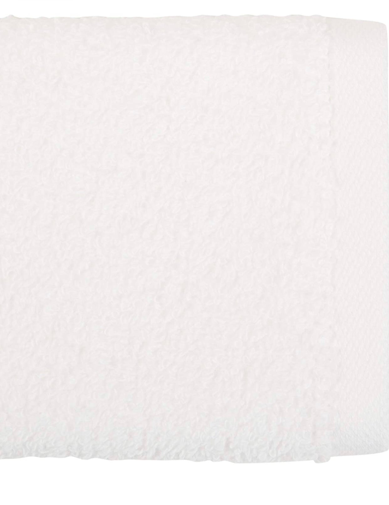 Fast Drying, Extra Absorbent, Terry Cotton Washcloths - Pack of 24, White, 12 x 12-Inch