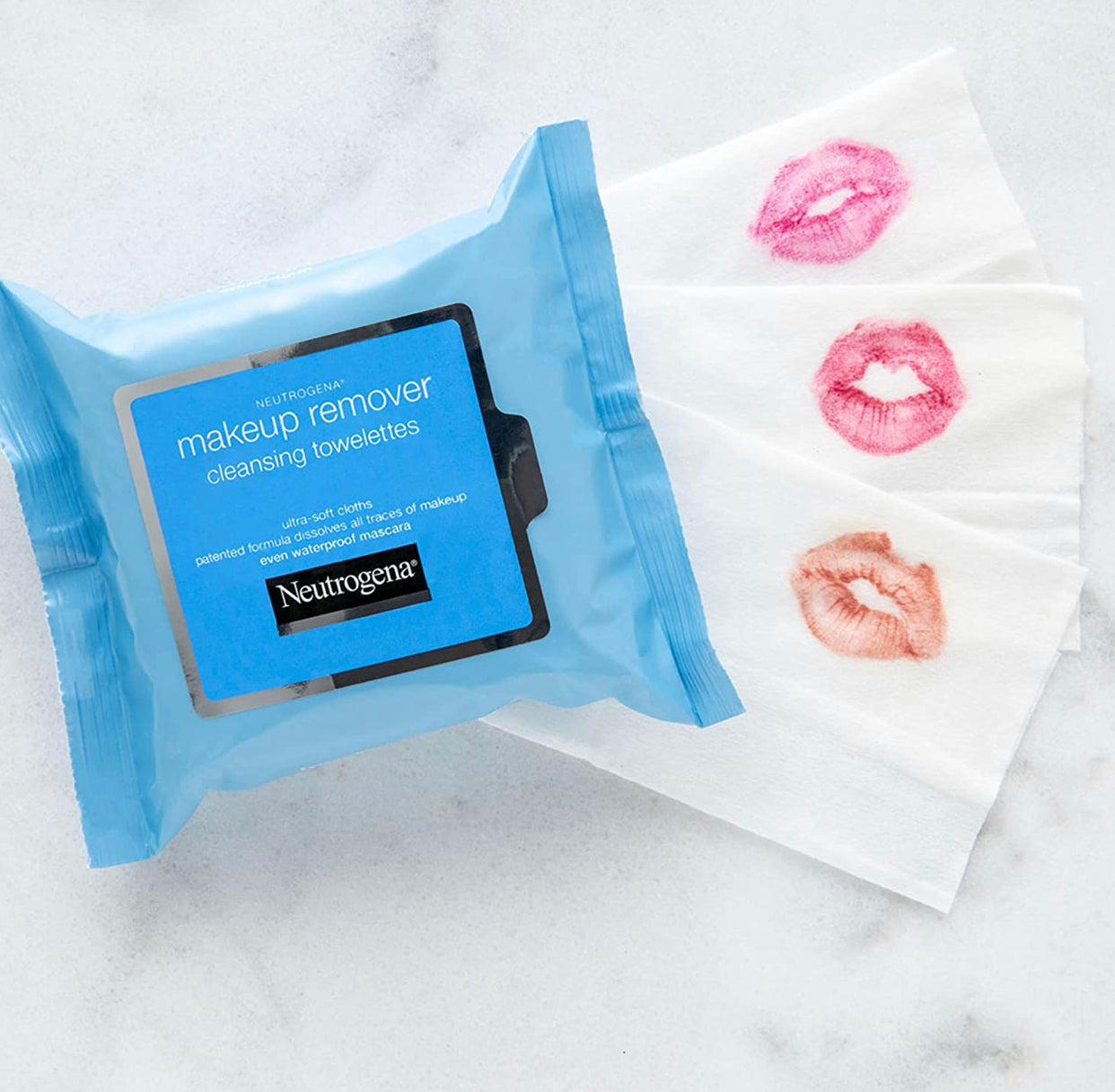 Neutrogena Day & Night Wipes with Makeup Remover Face Cleansing Towelettes & Night Calming Facial Cloths, Alcohol-Free Wipes