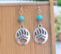 Beautiful bear claw inspired dangle earrings