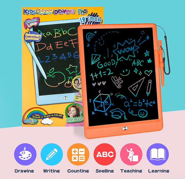 Toys for 3-6 Years Old Girls Boys, LCD Writing Tablet 10 Inch