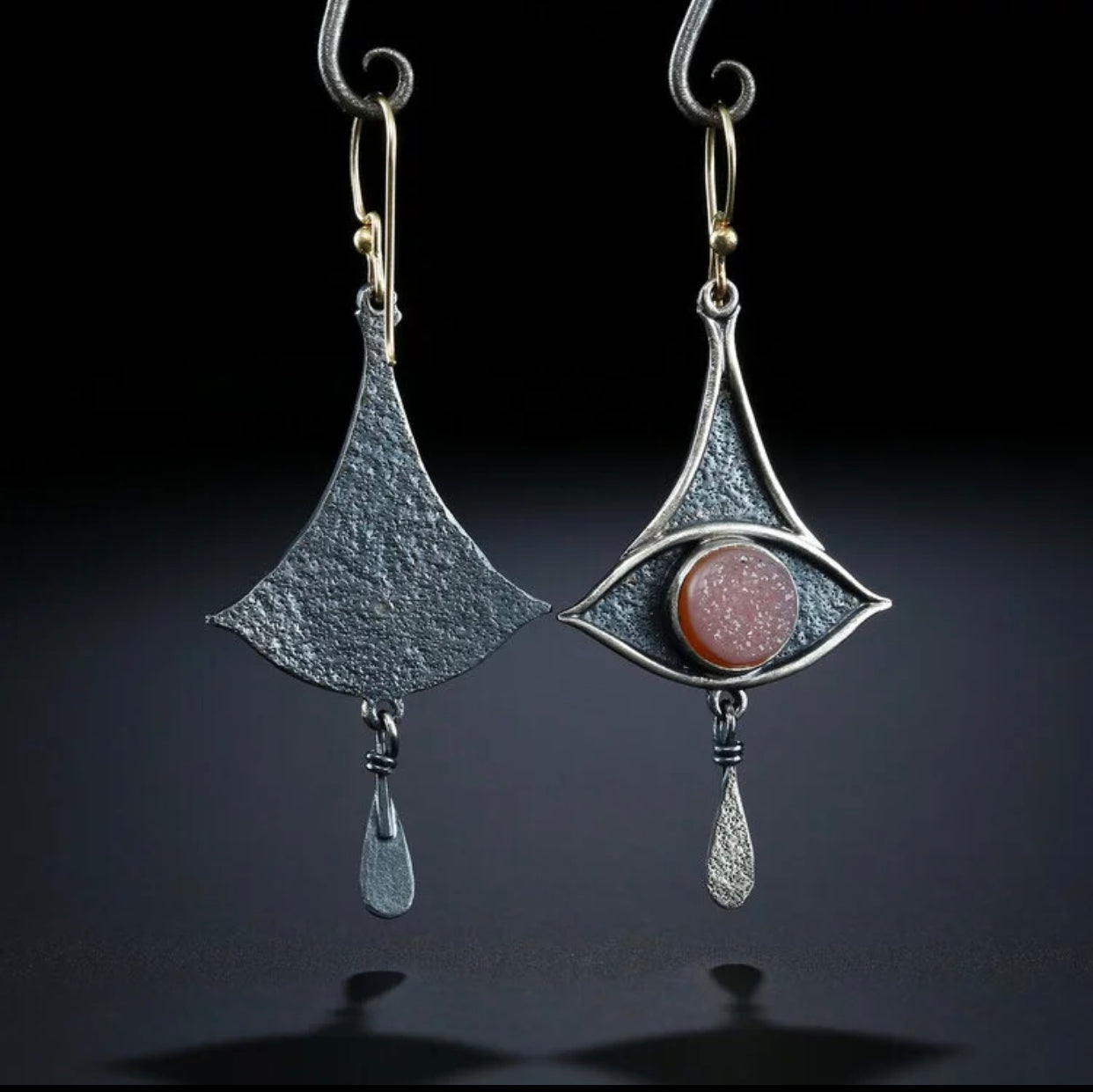 One-of-a-Kind- Fire Labradorite Earrings Bohemian Style Earrings