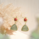 Vintage Cloisonne dangle earrings