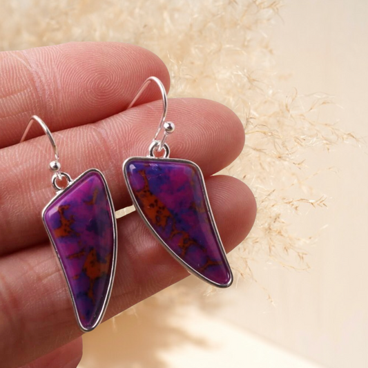 Geometric drop earrings