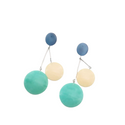 Multicolor round drop earrings