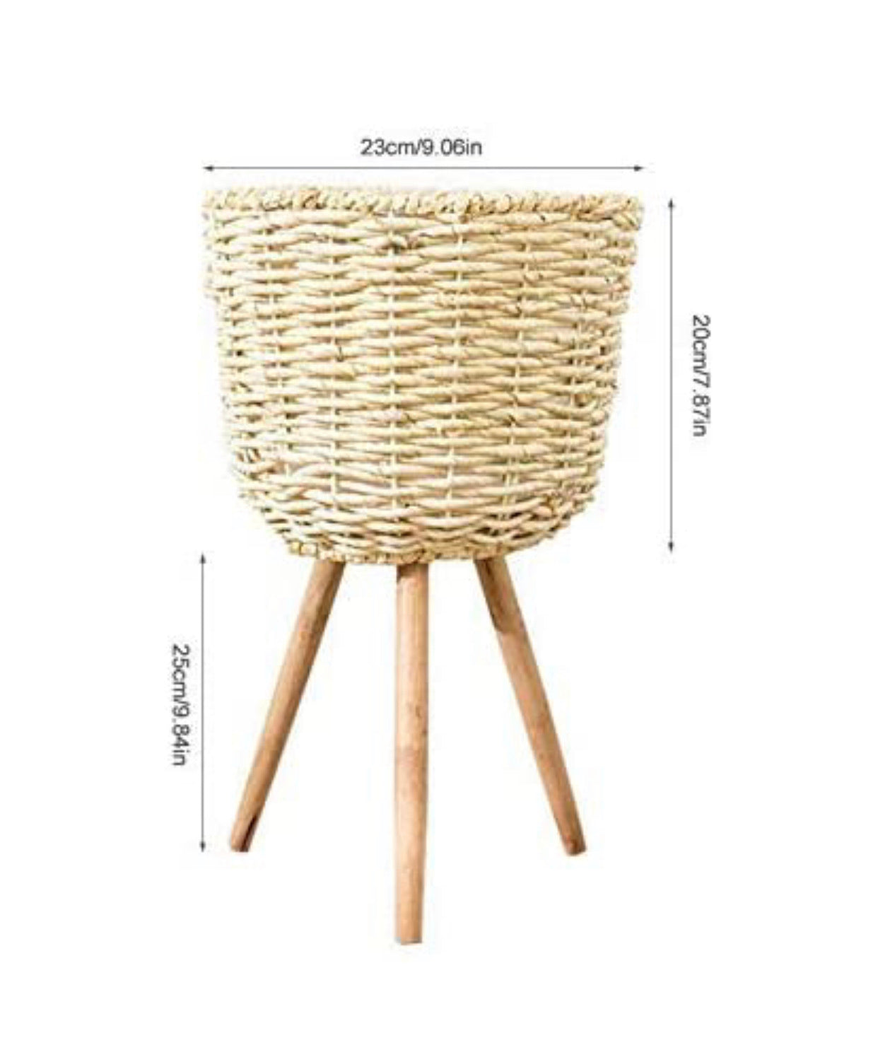 Modern Basket rattan plant stand - Christina’s unique boutique LLC