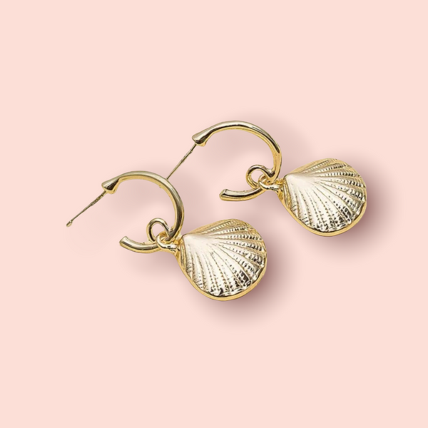 Shell drop earrings