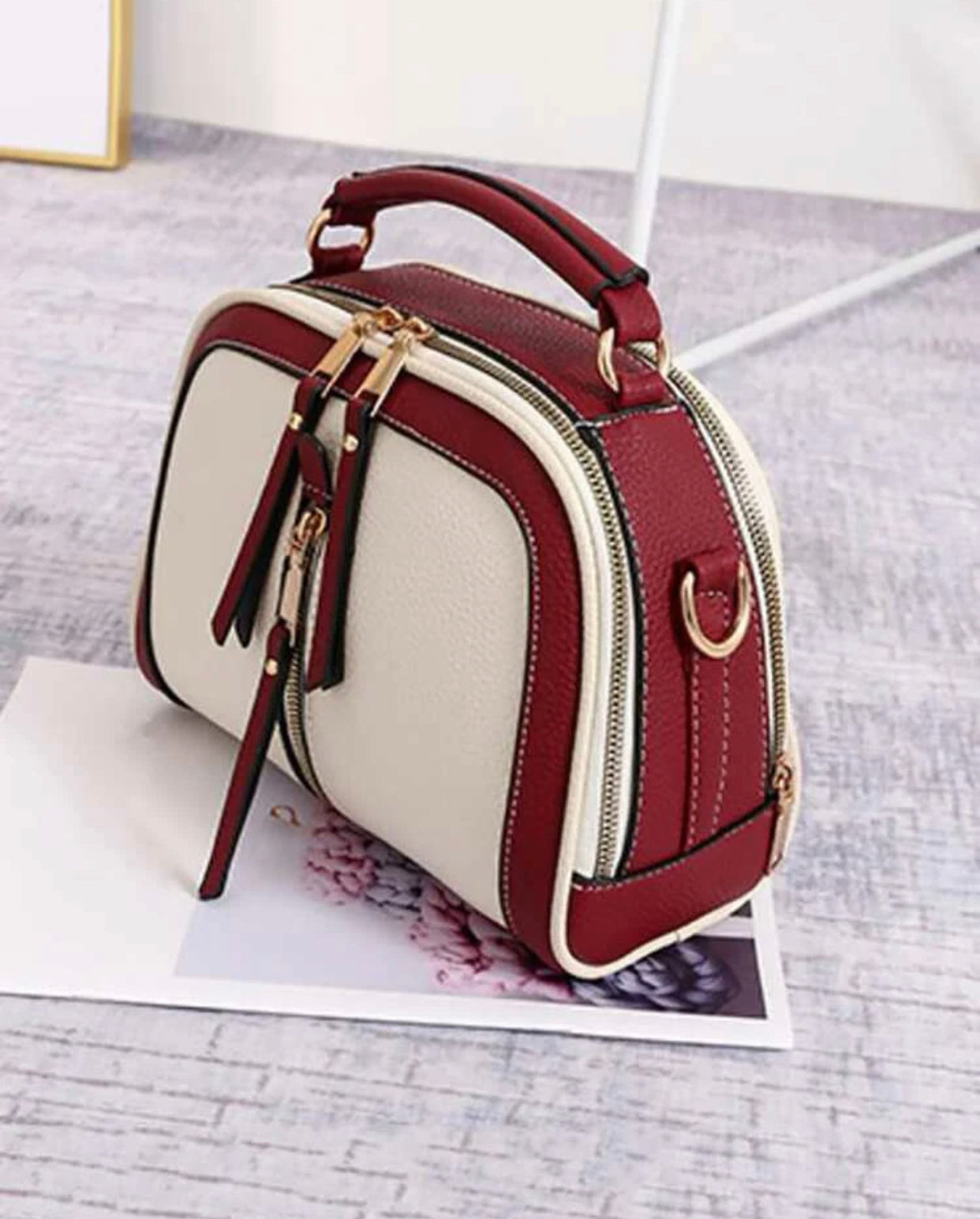 Two tone dome bag