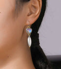 Geo decor drop earrings