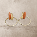 Circle charm ear cuffs