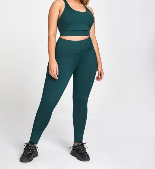 Solid colored criss cross backless sports set - Christina’s unique boutique LLC