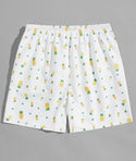 Men’s pineapple print swim trunks