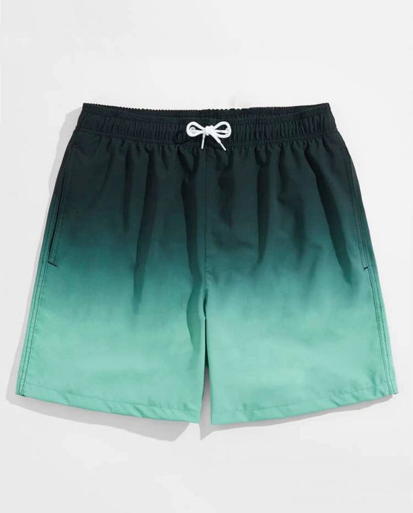 Men’s ombré drawstring swim trunks - Christina’s unique boutique LLC