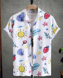 Men’s shell & strawberry print shirt without tee