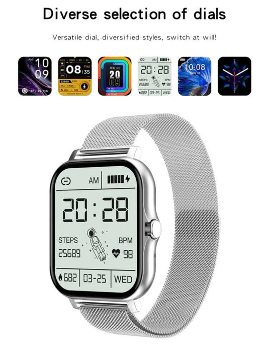 Men’s water resistant heart rate monitoring smart watch