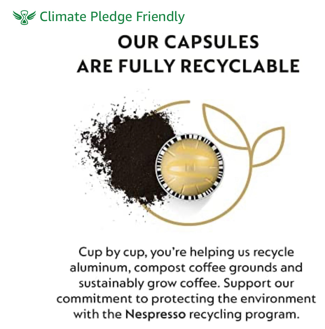 Nespresso Capsules VertuoLine, Barista Flavored Pack, Mild Roast Coffee, 30 Count Coffee Pods, Brews 7.77 Ounce