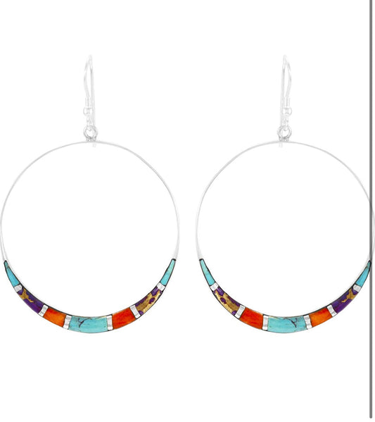 Turquoise Earrings 925 Sterling Silver & Genuine Turquoise - Christina’s unique boutique LLC