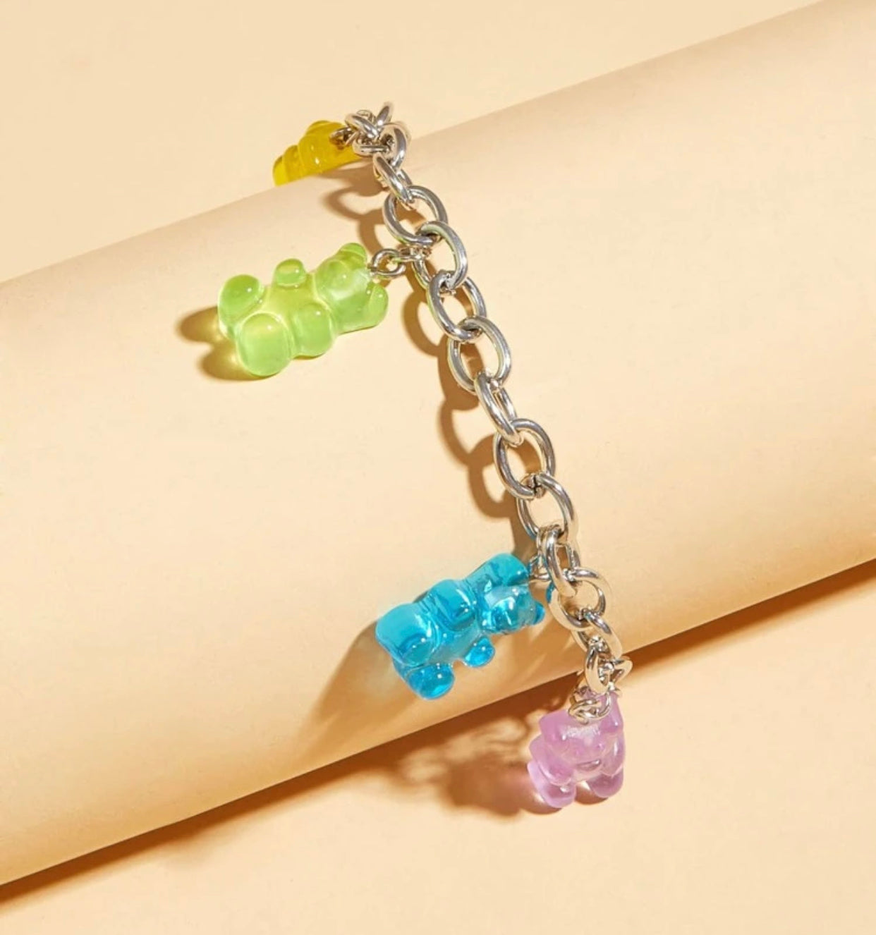Girls gummy bear charm bracelet