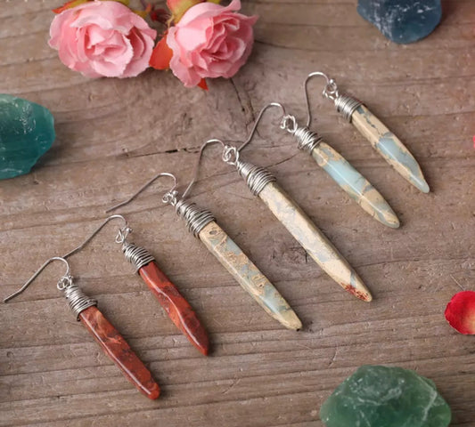 Emperor Stone Point Handmade Earring