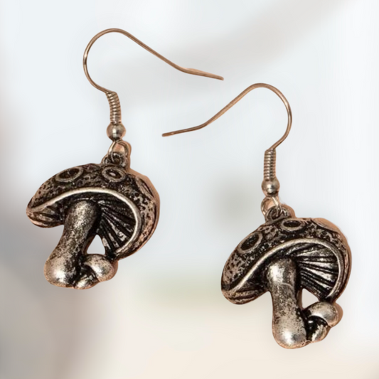 Mushroom decor dangle earrings