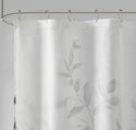 Shower Curtain, Luxurious Botanical Leaf Print, Modern Serene Bathroom Décor, Machine Washable Bath Privacy Screen, 72x72