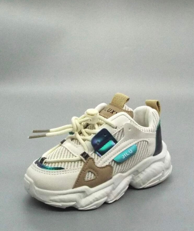 Toddler boys lace up decor knit sneaker