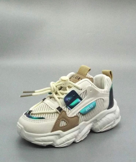 Toddler boys lace up decor knit sneaker