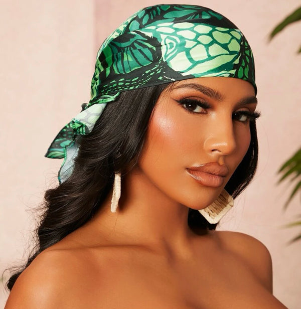 Plant print bandana