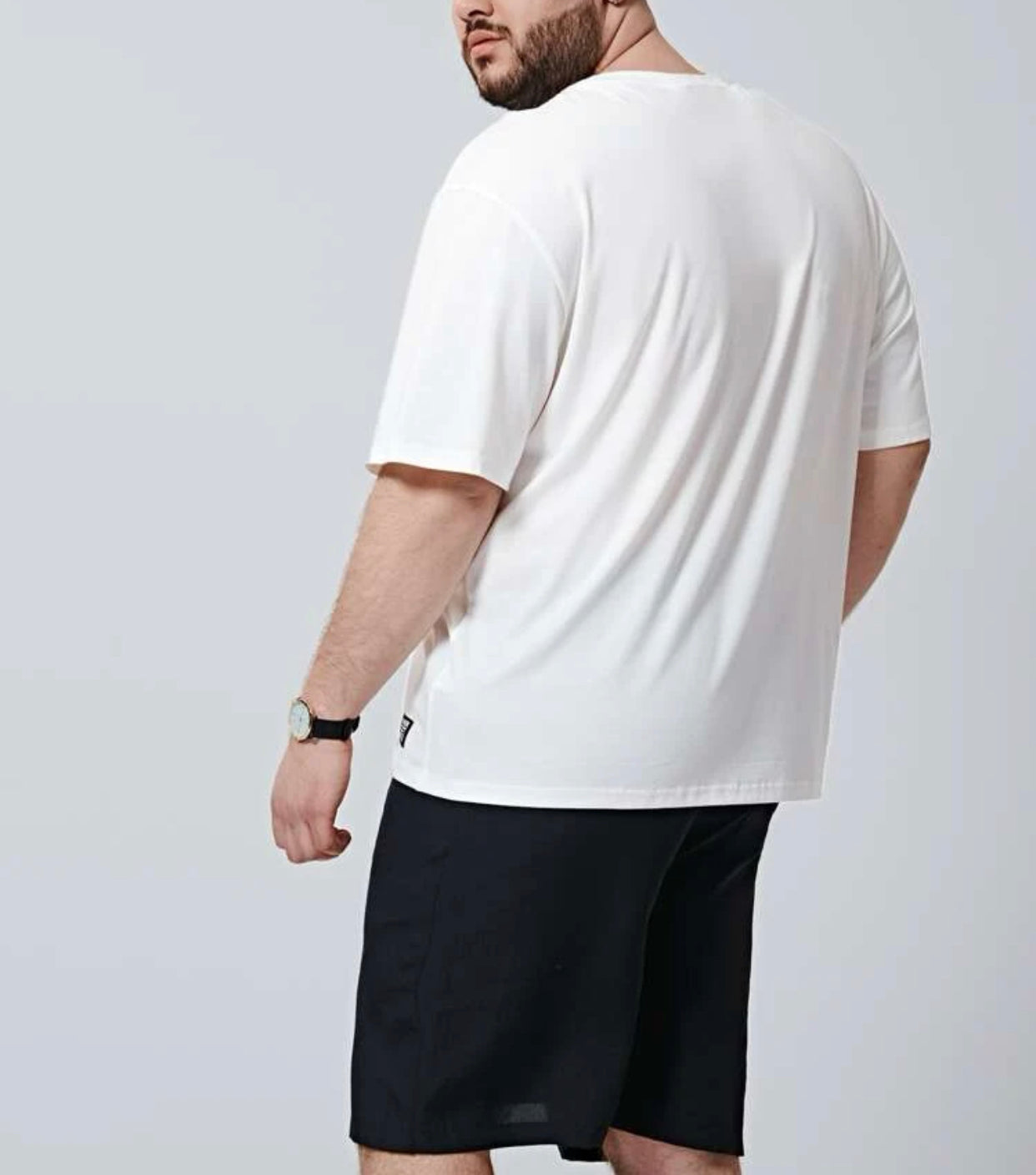 Men’s extended size motorcycle print tee