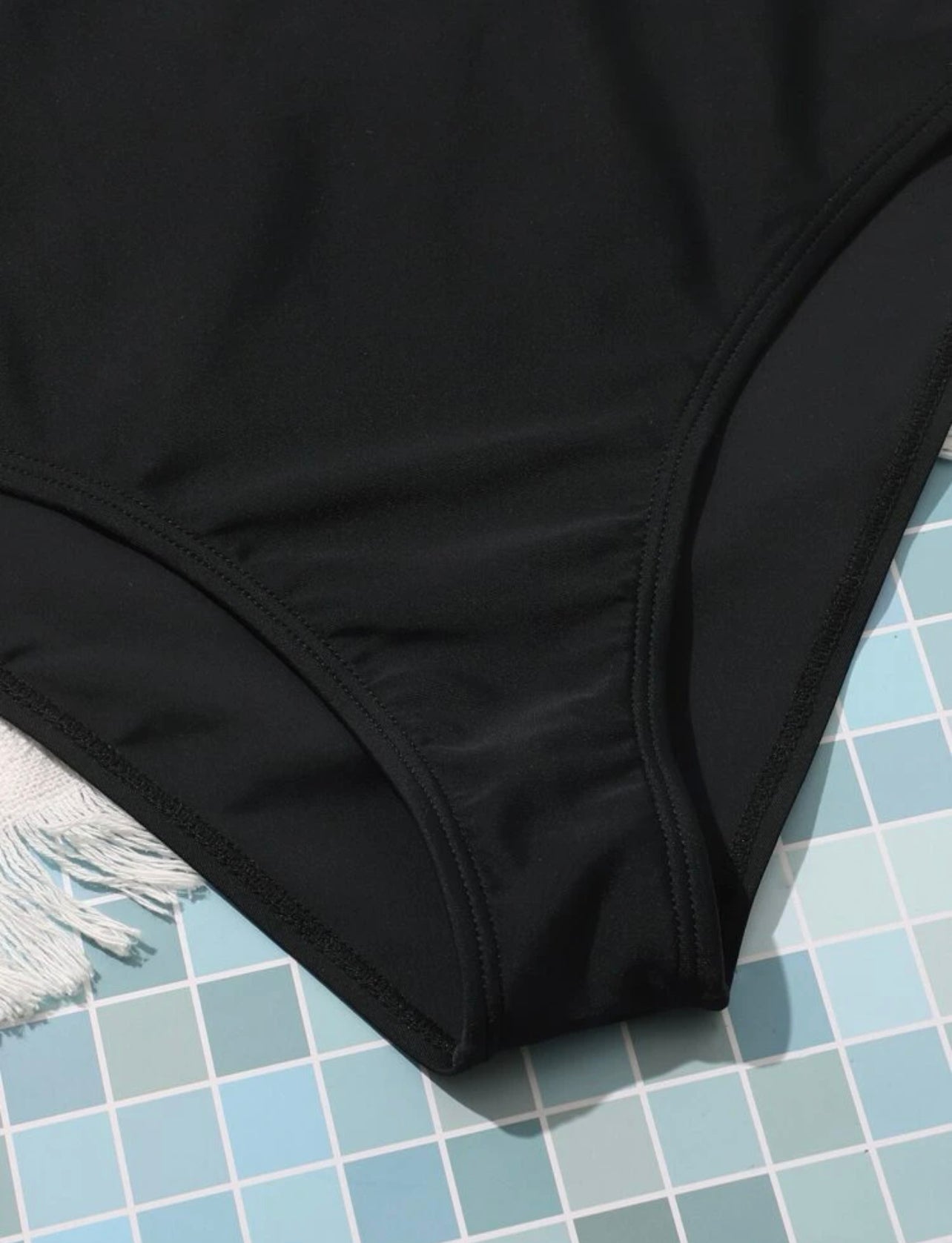 Teen Girls Solid One Piece Swimsuit