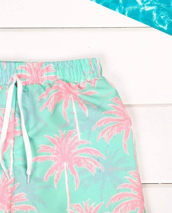 Boys Coconut Print Swim Shorts