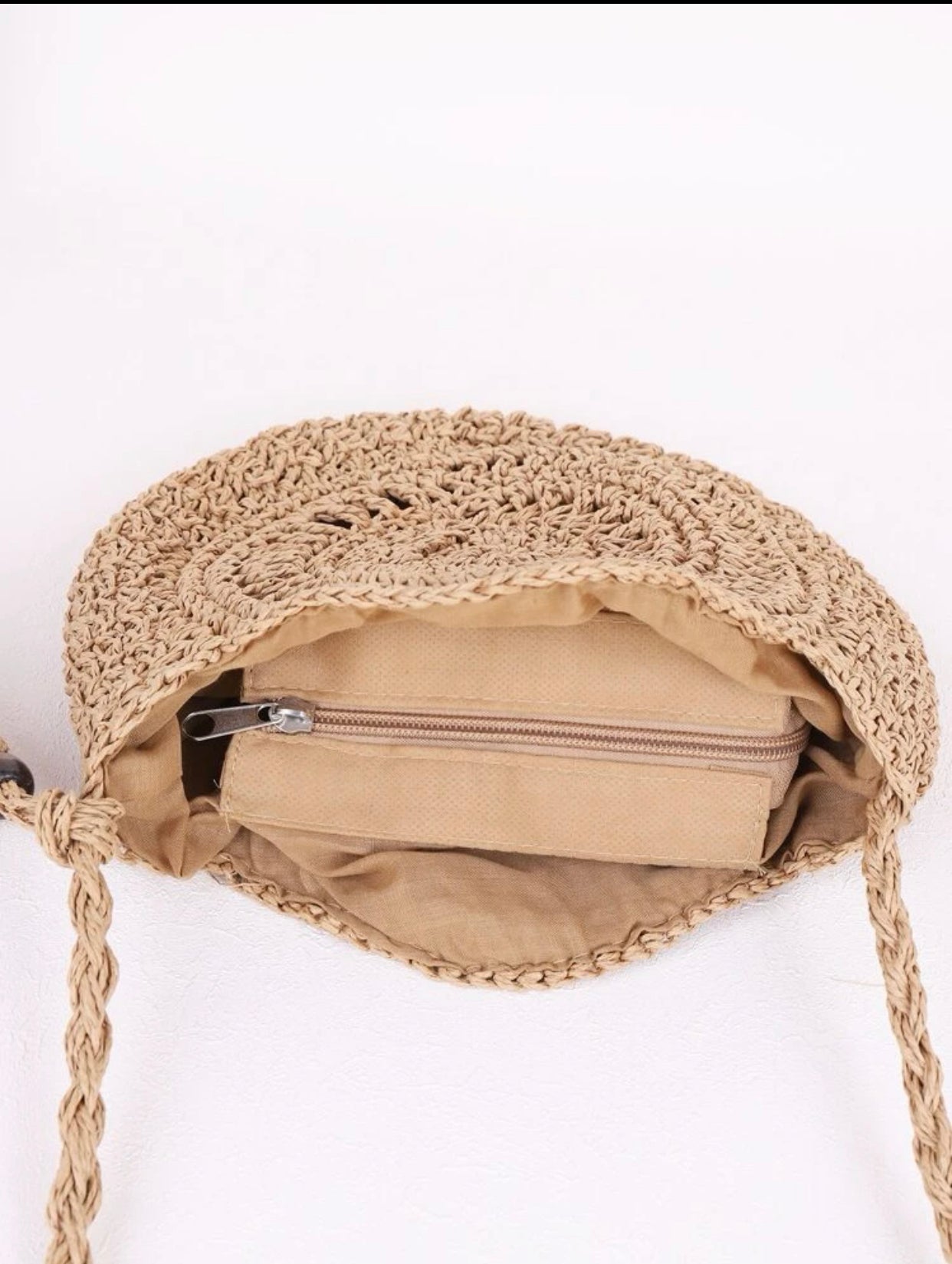 Tassel decor straw bag