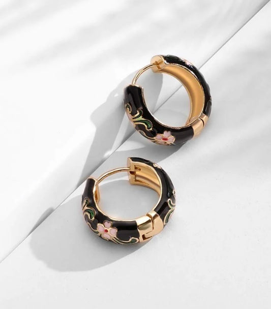 Graphic hoop earrings - Christina’s unique boutique LLC