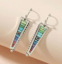 Geometric shaped drop earrings - Christina’s unique boutique LLC