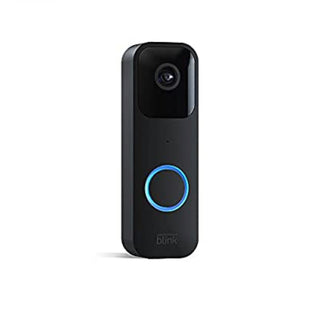 Blink Video Doorbell | Two-way audio, HD video, motion and chime app alerts and Alexa enabled — wired or wire-free (Black)